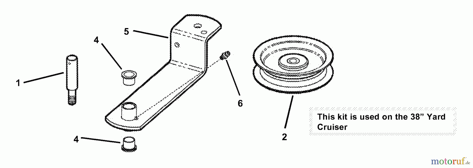  Snapper Zubehör. Rasenmäher 7063127 - Snapper Idler Arm Kit, 38