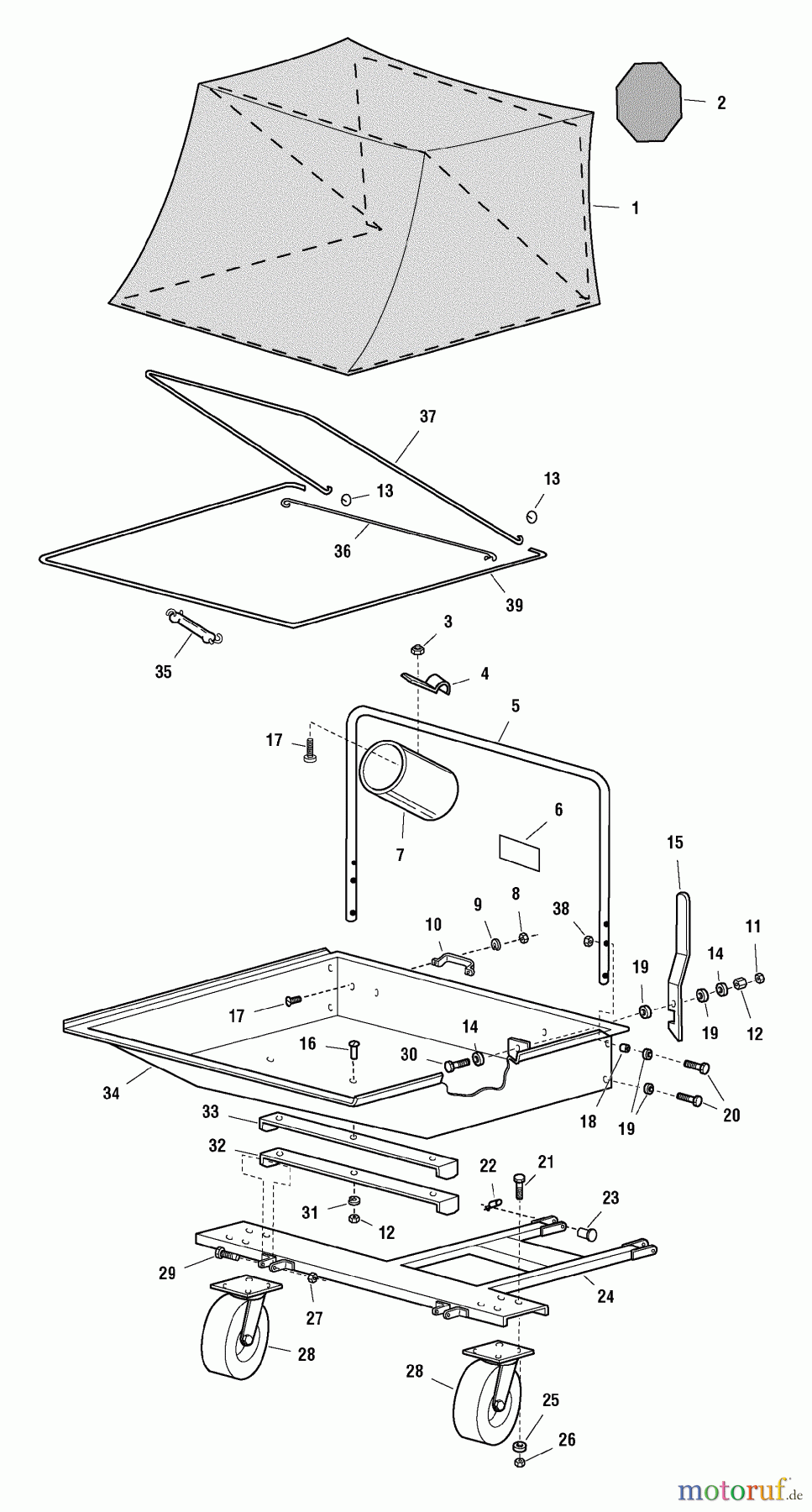 Snapper Zubehör 1694542 - Snapper Wide Body Cart Wide Body Cart