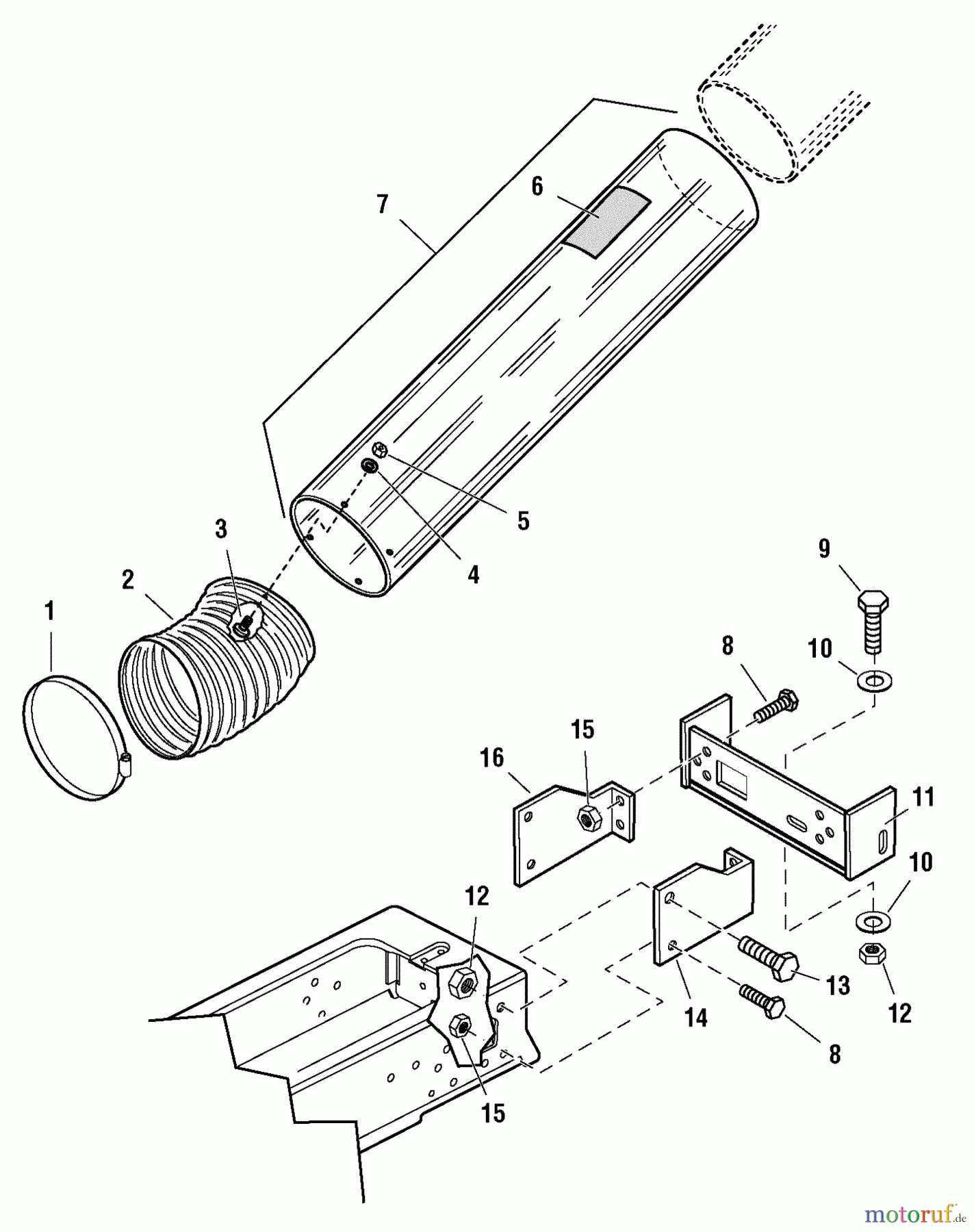  Snapper Zubehör 1694543 - Snapper Wide Body Cart Hitch & Tube Hitch & Tube Kit