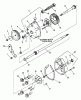 Snapper CP21401R2 (80667) - 21" Walk-Behind Mower, 4 HP, 2 Cycle, Steel Deck, Series 1 Listas de piezas de repuesto y dibujos Transmission (Differential)