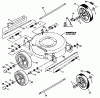 Snapper R204513E - 20" Walk-Behind Mower, 4.5 HP, Series 13 Listas de piezas de repuesto y dibujos Wheels, Guards & Axles
