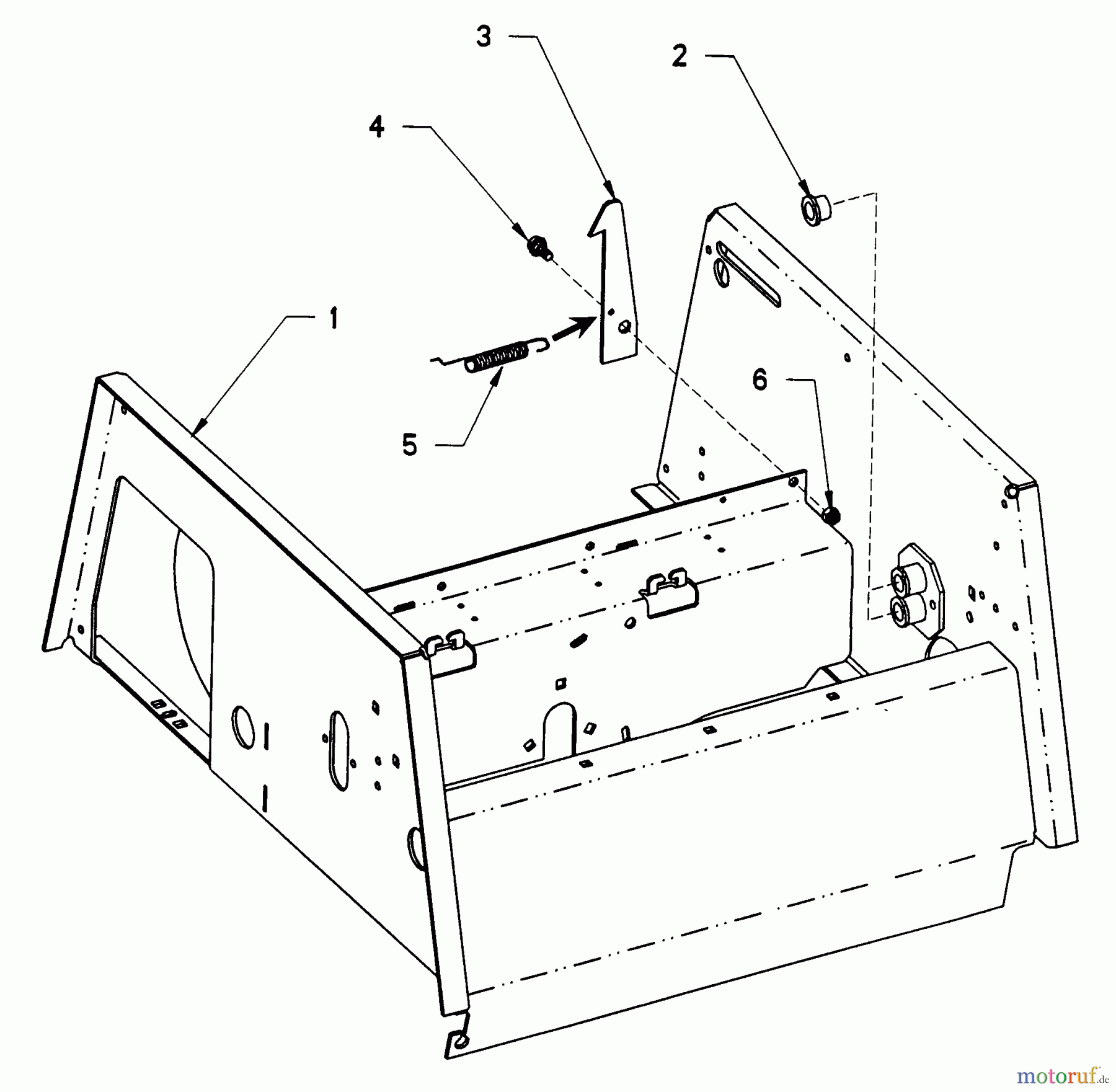  Snapper Nullwendekreismäher, Zero-Turn ZF2500KH (84409) - Snapper 25 HP Zero-Turn Mower, Out Front, Z-Rider Series 0 Upper Chassis And Seat Latch Assembly