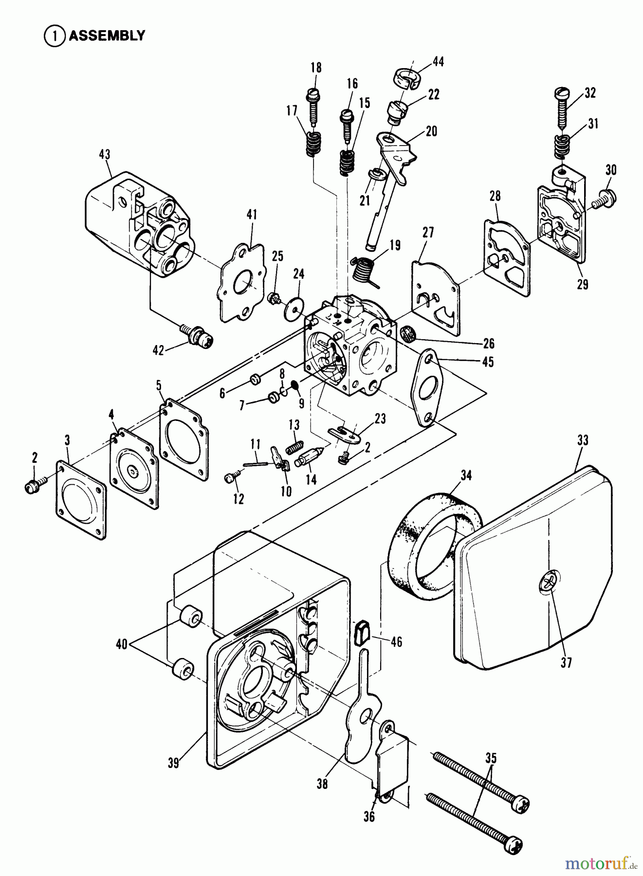  Snapper Sonstiges 2100HHB - Snapper Hand-Held Blower Carburetor & Air Filter