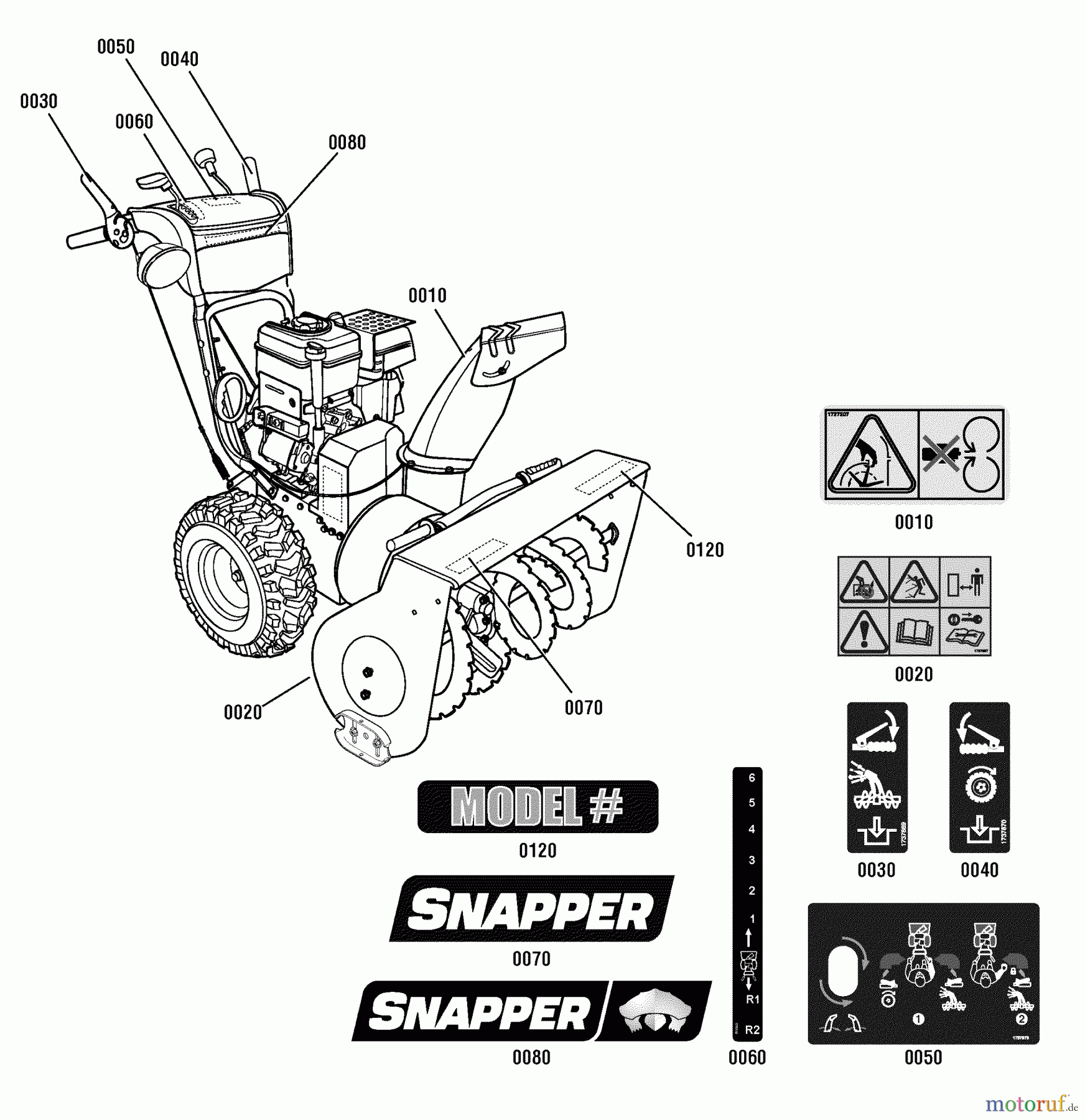  Snapper Schneefräsen I924EX (1696009) - Snapper 24