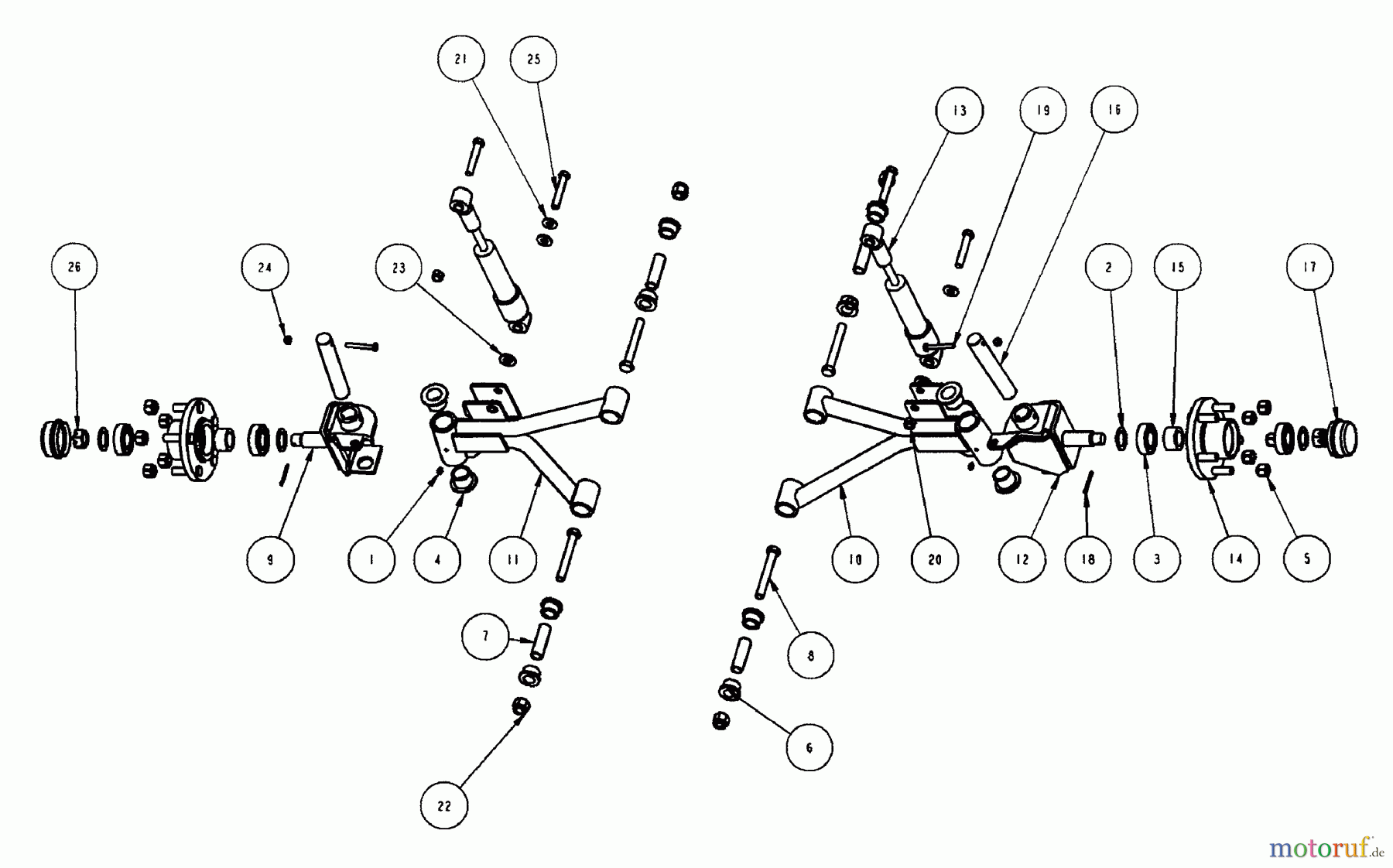  Snapper Utility Vehicles GC9520KW (84449) - Snapper 2x2 Grounds Cruiser Utility Vehicle, 9.5 HP, Series 0 Front Suspension Group