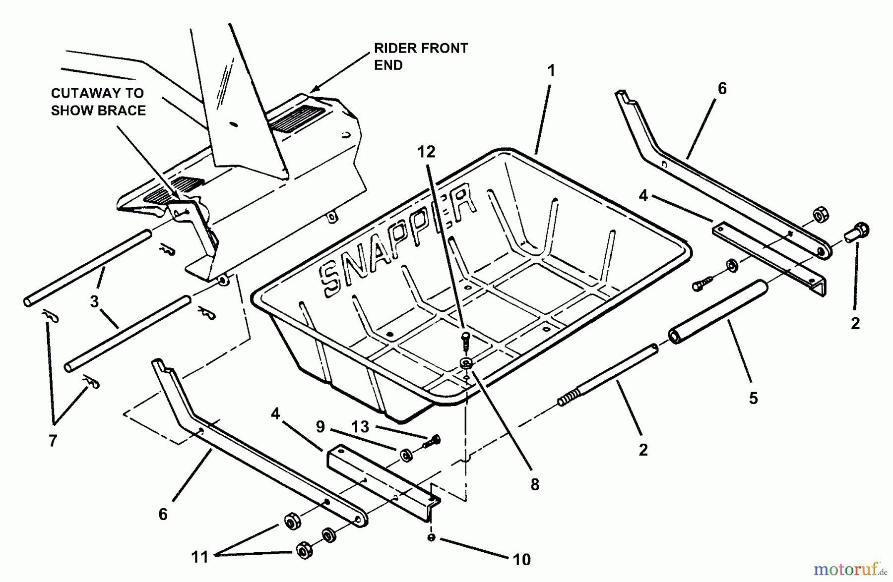  Snapper Zubehör 7060197 - Snapper Front Load Carrier Front Load Carrier