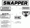 Snapper 26086 - 26" Rear-Engine Rider, 8 HP, Series 6 Ersatzteile Decals