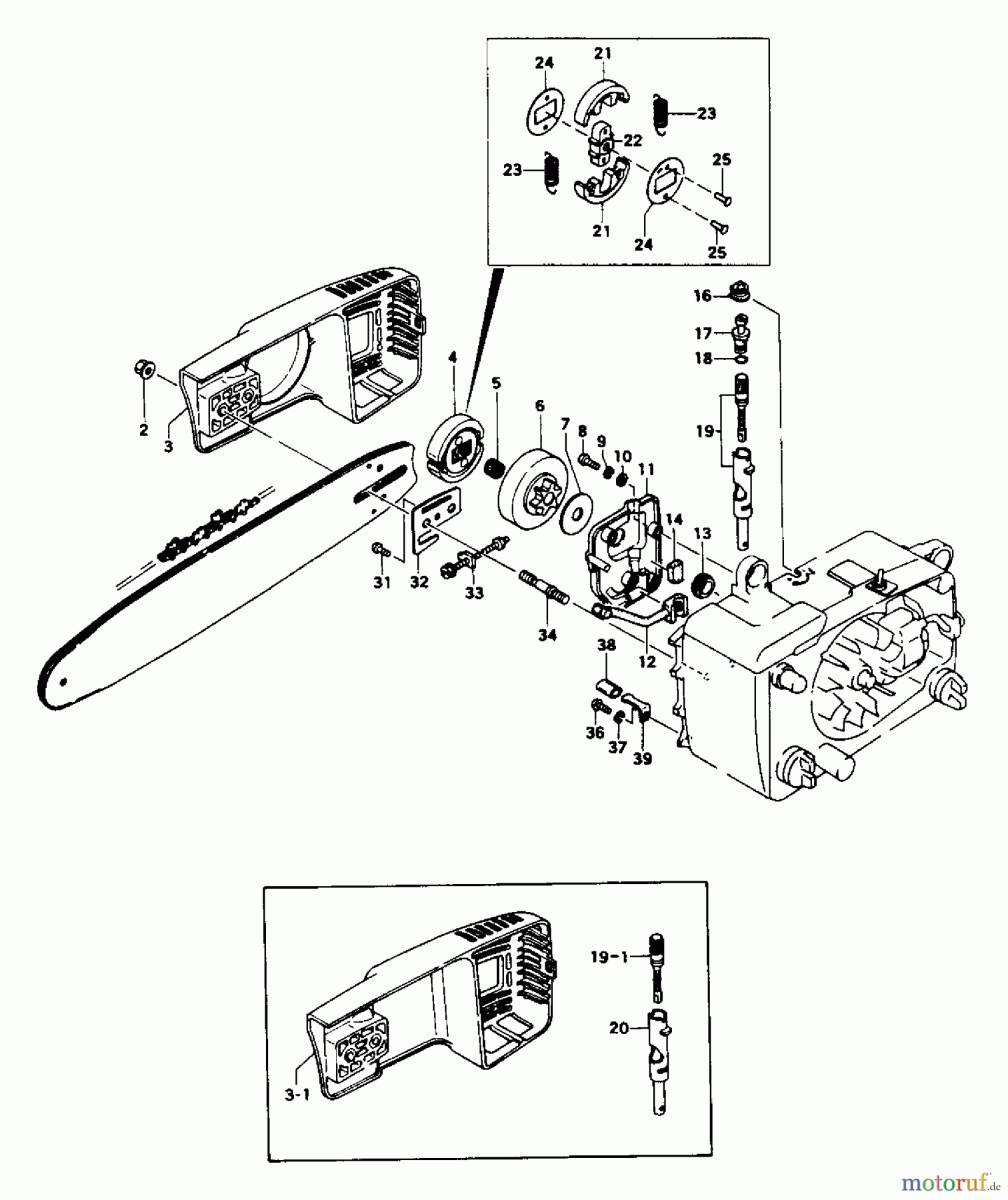  Tanaka Motorsägen ECS-290 - Tanaka Chainsaw Oil Pump & Side Case