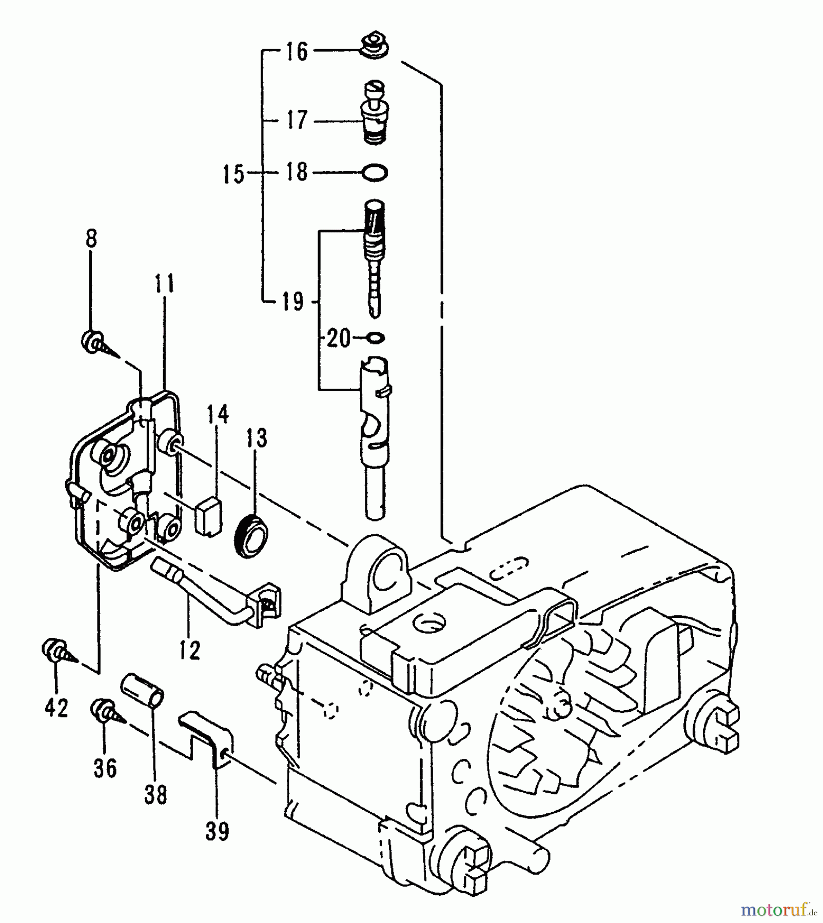  Tanaka Motorsägen ECS-3351B - Tanaka Chainsaw Oil Pump