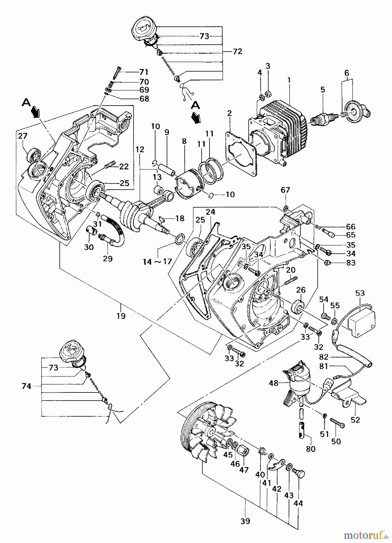  Tanaka Motorsägen ECS-370 - Tanaka Chainsaw Engine