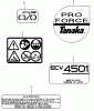 Tanaka ECV-4501 - Chainsaw Ersatzteile Decals