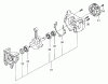 Tanaka TBC-2500 - Grass Trimmer Ersatzteile Crankcase & Flywheel