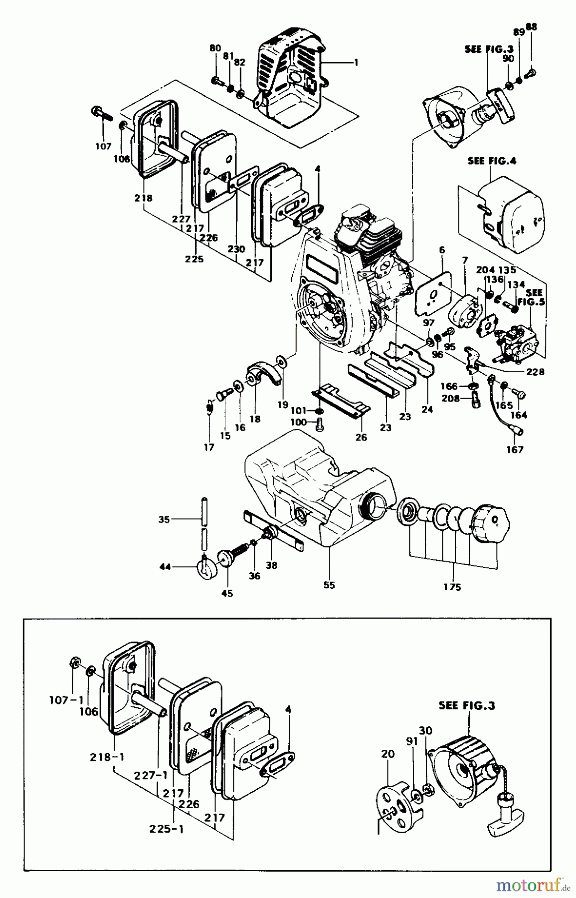  Tanaka Trimmer, Motorsensen TBC-325 - Tanaka Brush Cutter Engine Components