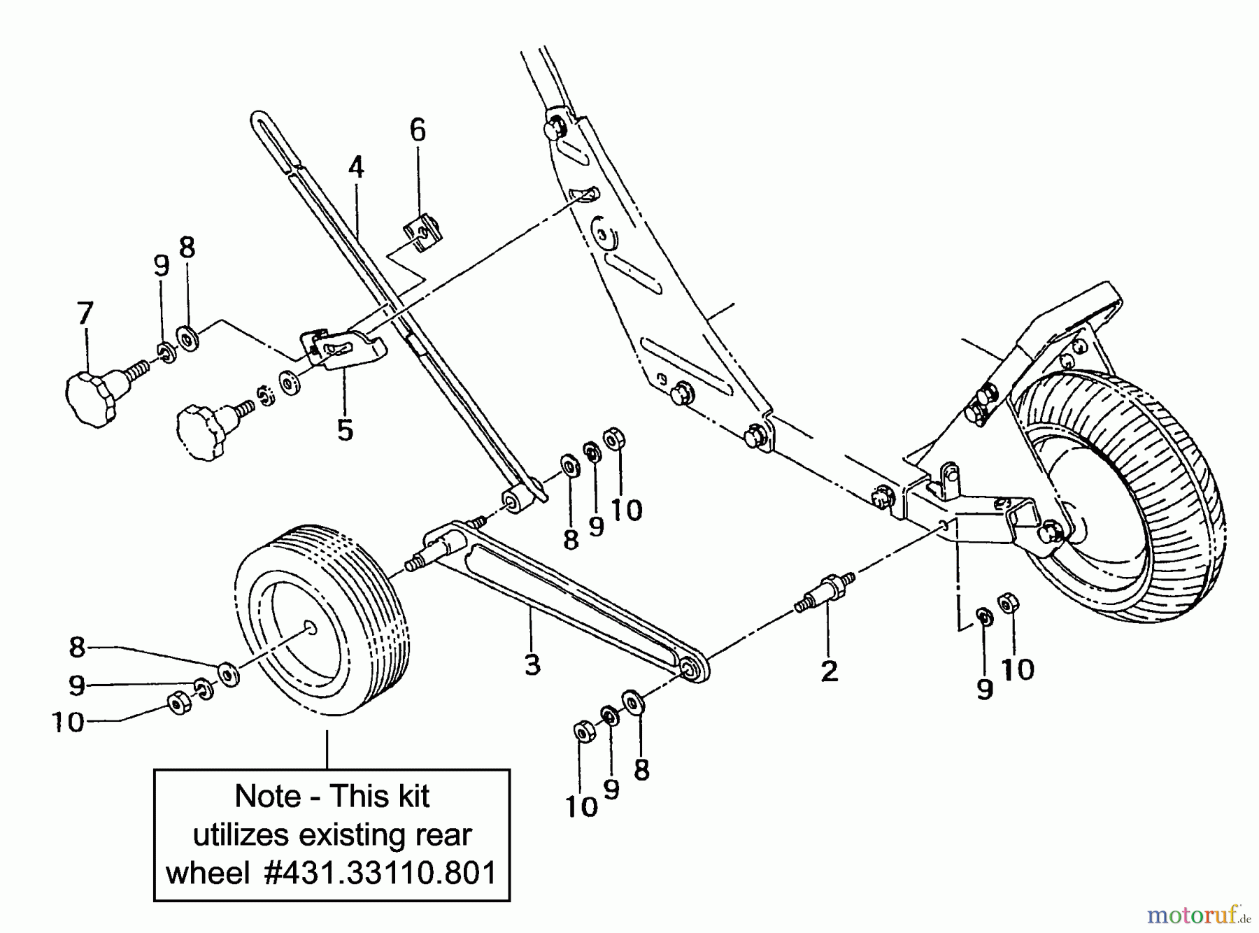  Tanaka Kantenschneider TLE-600 - Tanaka Walk-Behind Edger Drop Wheel Kit