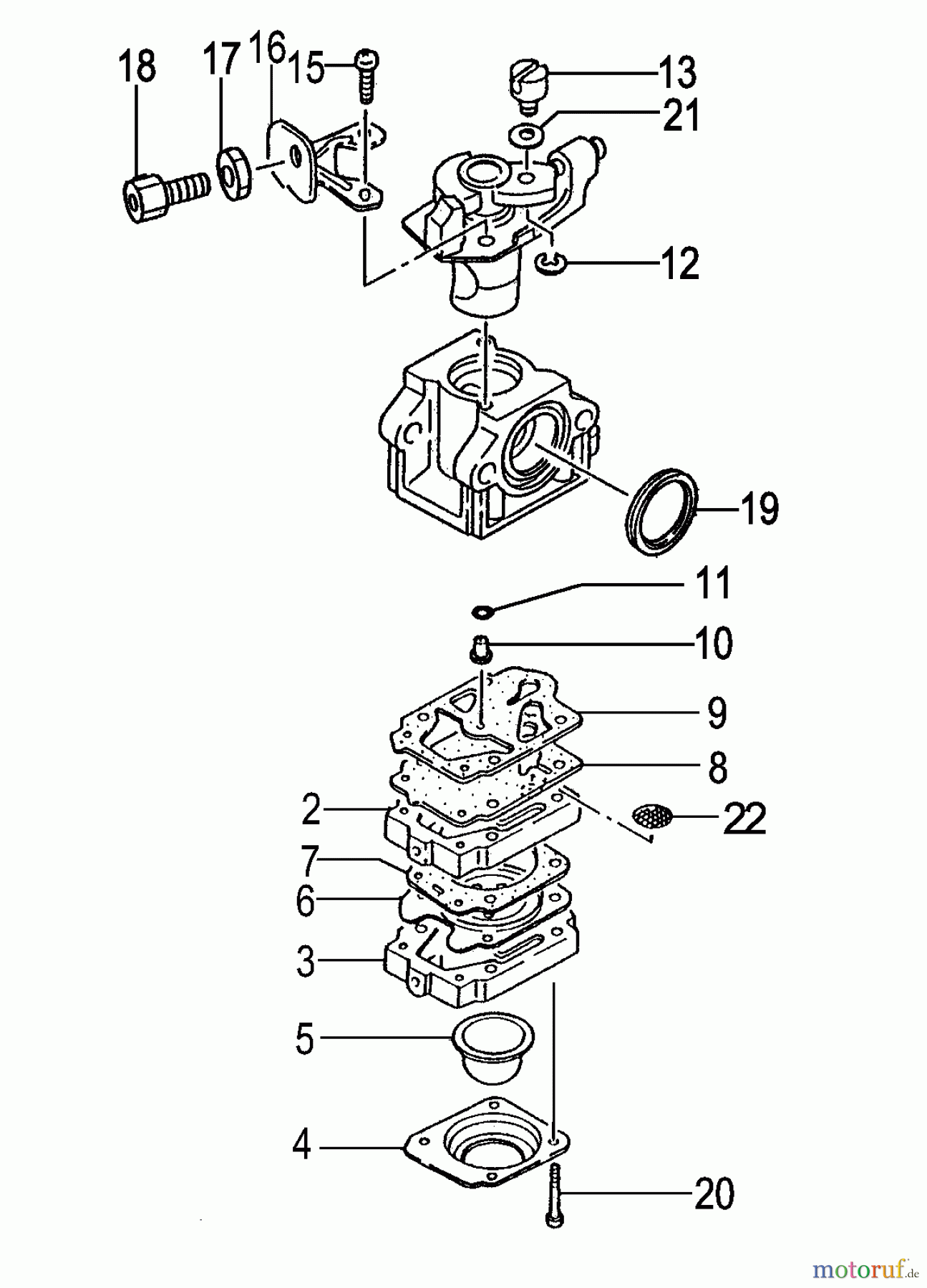  Tanaka Kantenschneider TPE-2501 - Tanaka Portable Edger Carburetor