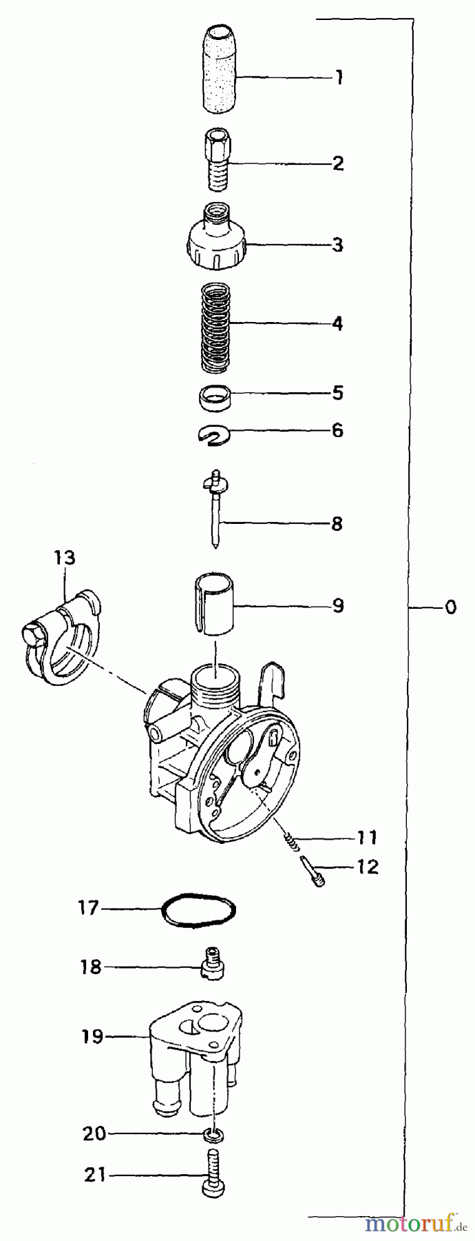 Tanaka Motoren QBM-23 - Tanaka Bicycle Engine Carburetor