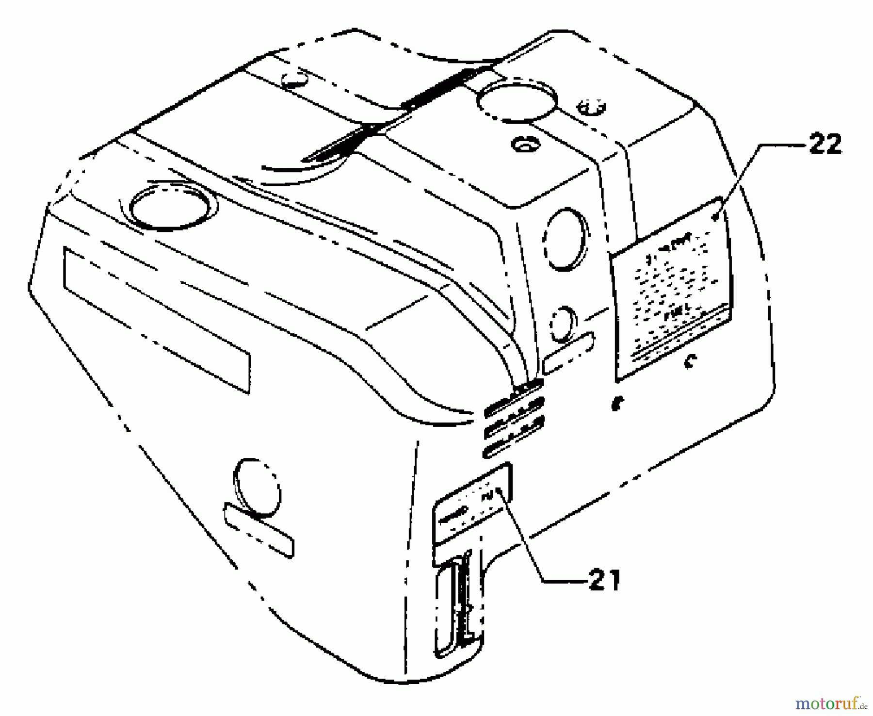  Tanaka Motoren QBM-23NA - Tanaka Bicycle Engine Engine Shroud & Mark (For Aquabug)