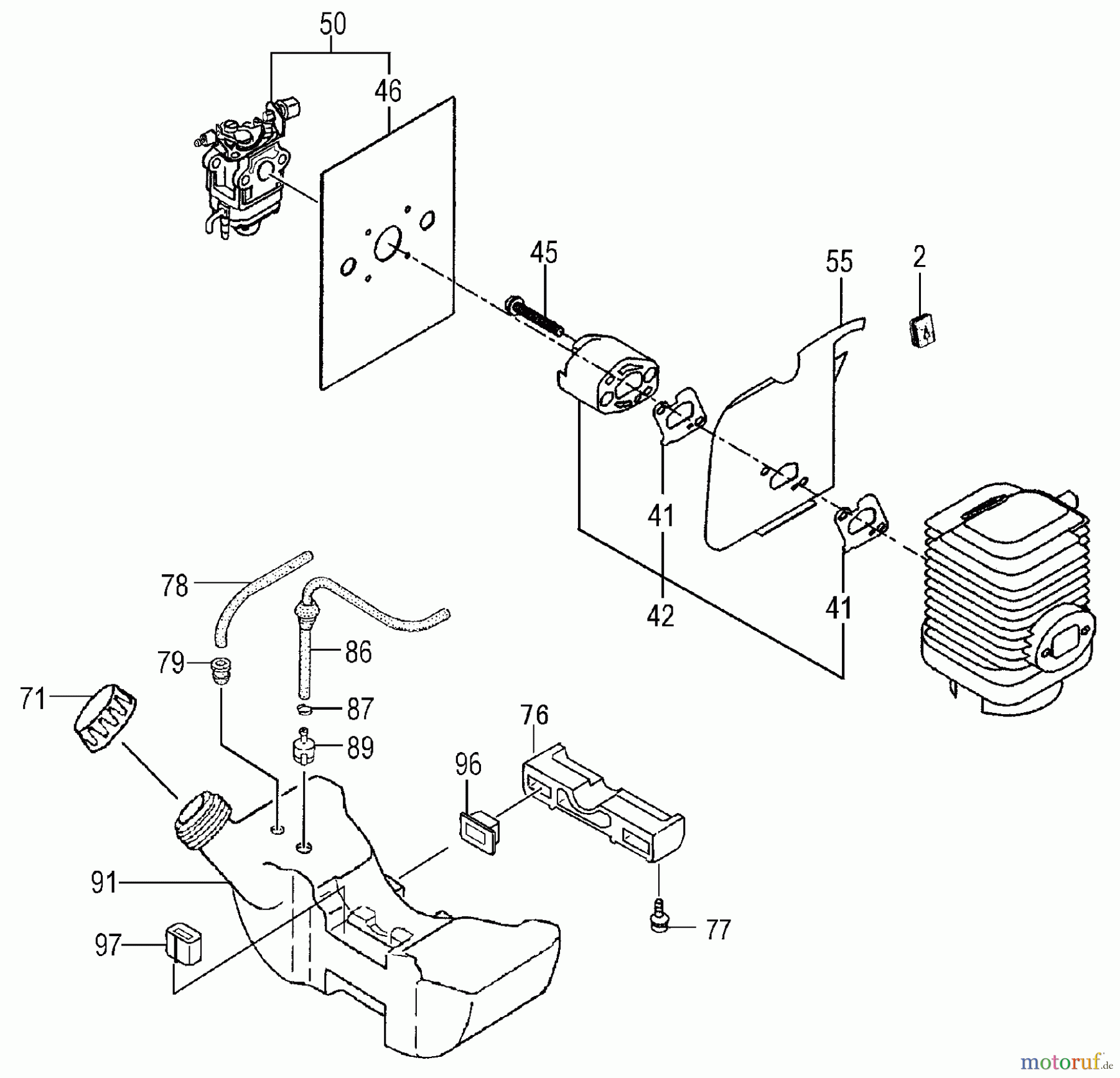 Tanaka Motoren TC-2501 - Tanaka Utility / Scooter Engine Fuel System