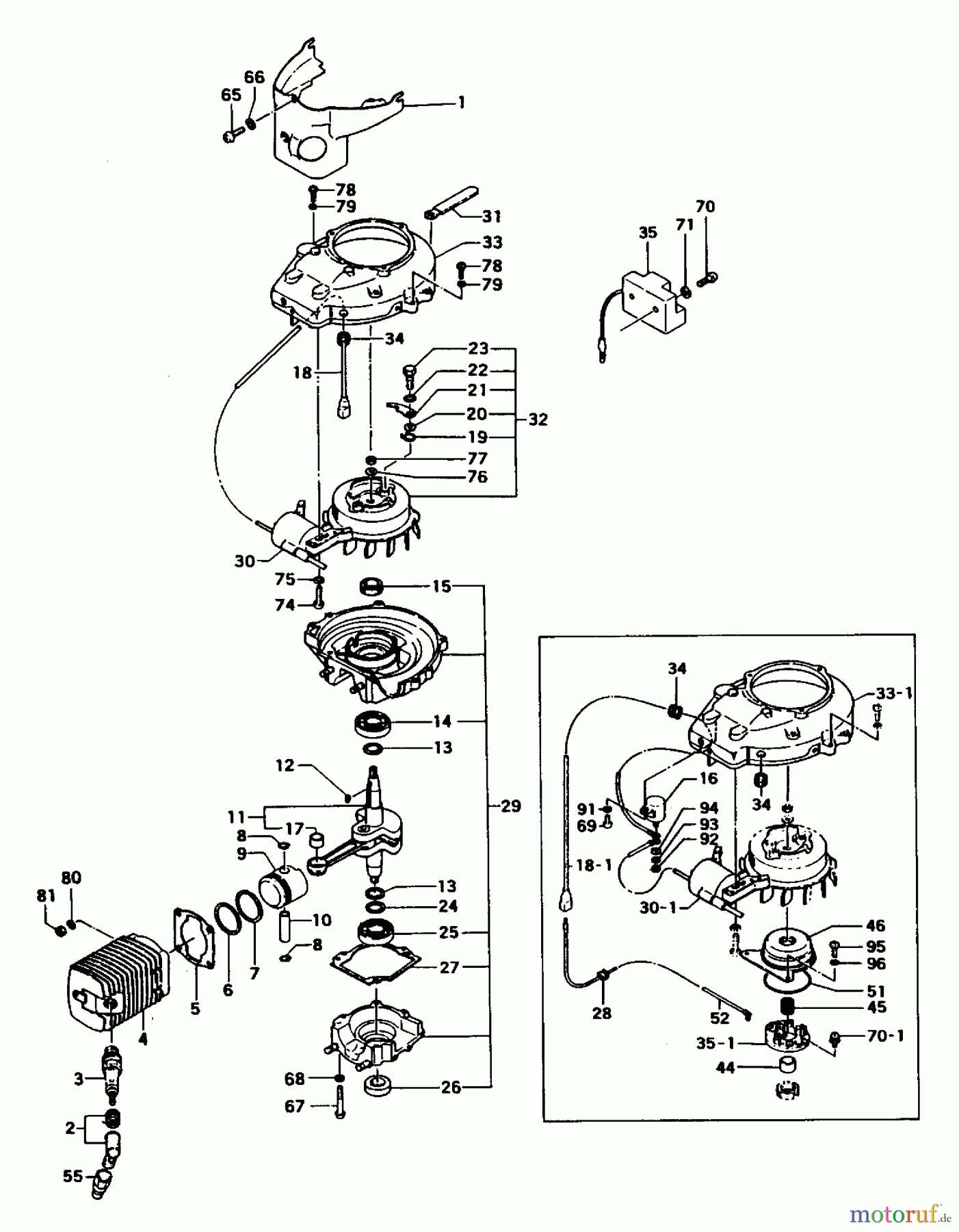  Tanaka Botsmotoren TOB-175 - Tanaka 1.75HP Outboard Motor Engine