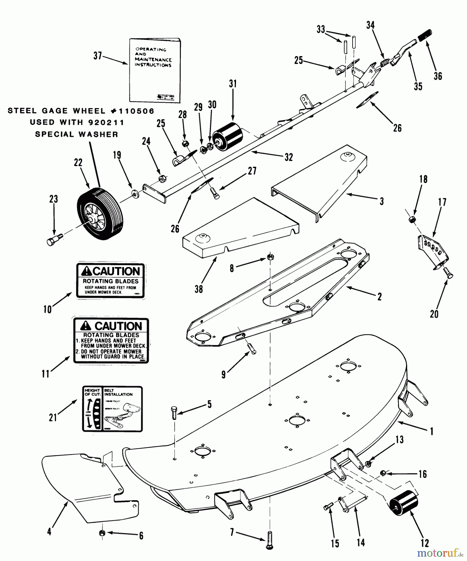  Toro Neu Mowers, Deck Assembly Only 05-60SC01 - Toro 60
