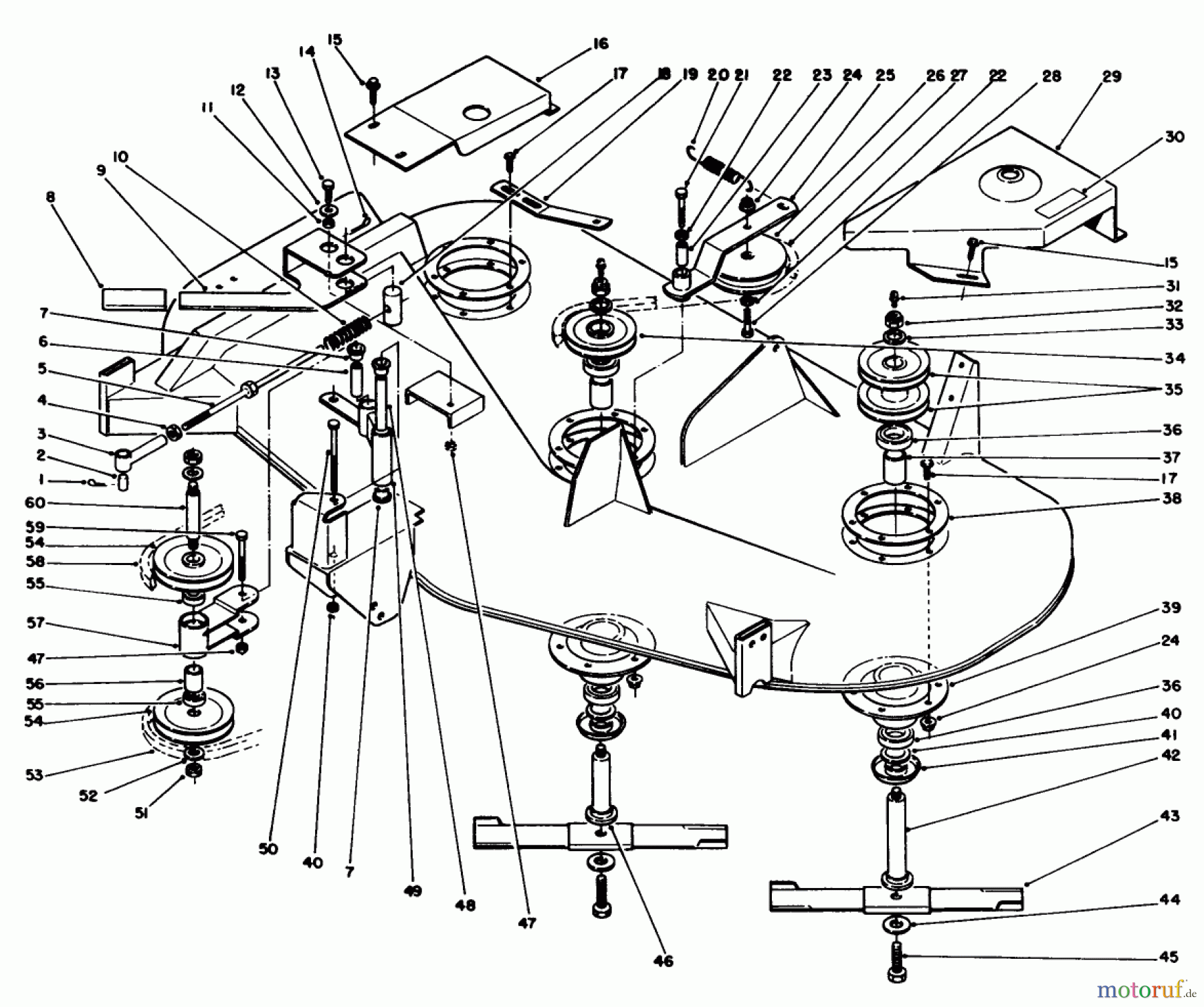  Toro Neu Mowers, Deck Assembly Only 05-52SY02 - Toro 52