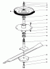 Toro 30133 - 32" Recycler Mower, 1990 (0000001-0999999) Listas de piezas de repuesto y dibujos DRIVE SPINDLE ASSEMBLY
