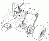 Toro 30152 - 52" Side Discharge Mower, 1984 (400001-499999) Pièces détachées AXLE ASSEMBLY