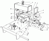 Toro 30152 - 52" Side Discharge Mower, 1984 (400001-499999) Pièces détachées FRAME ASSEMBLY