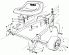 Toro 30136 - 36" Side Discharge Mower, 1984 (4000001-4999999) Spareparts SULKY MODEL NO. 30120 (OPTIONAL)