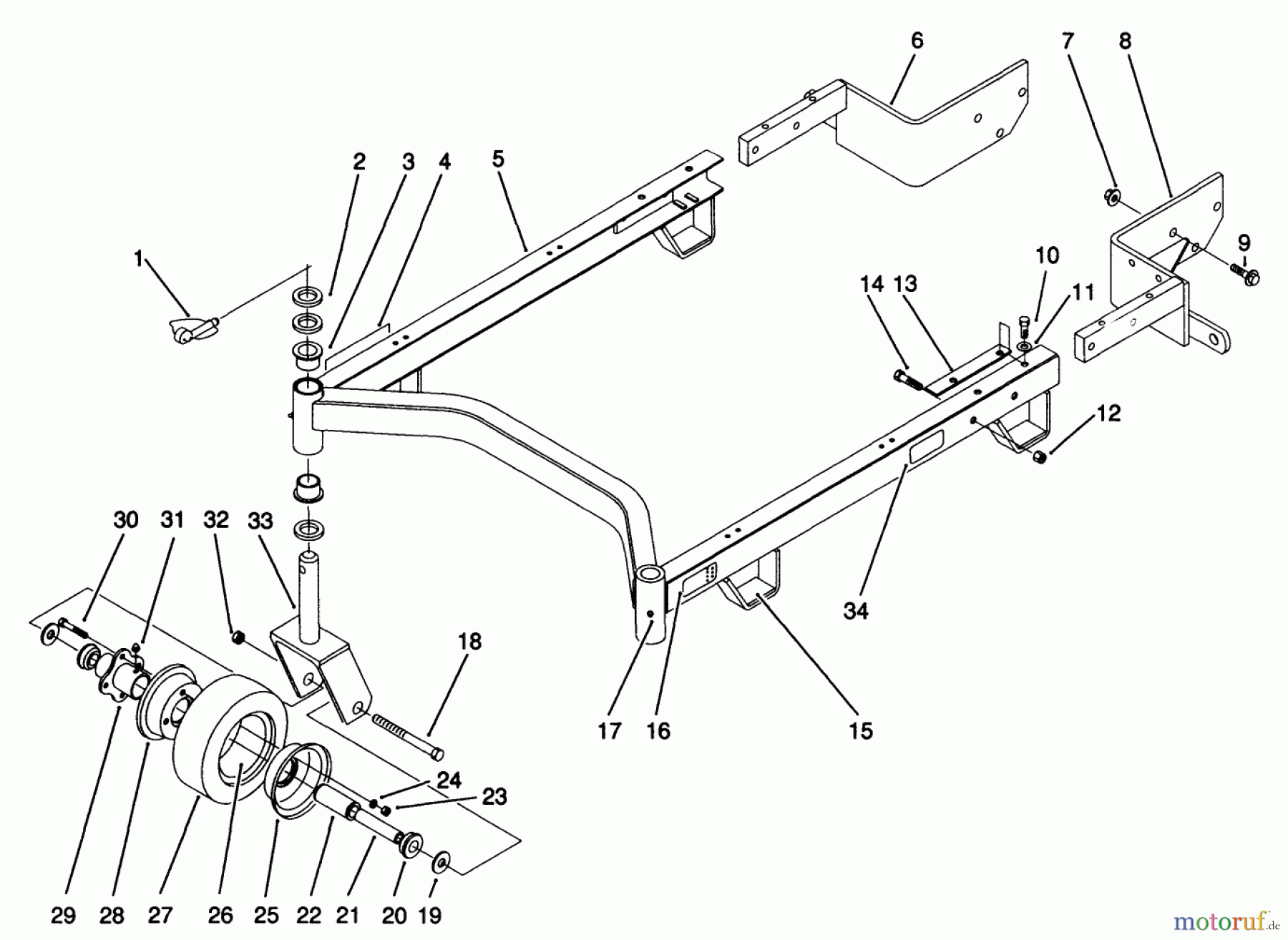 Toro Neu Mowers, Deck Assembly Only 30148 - Toro 48