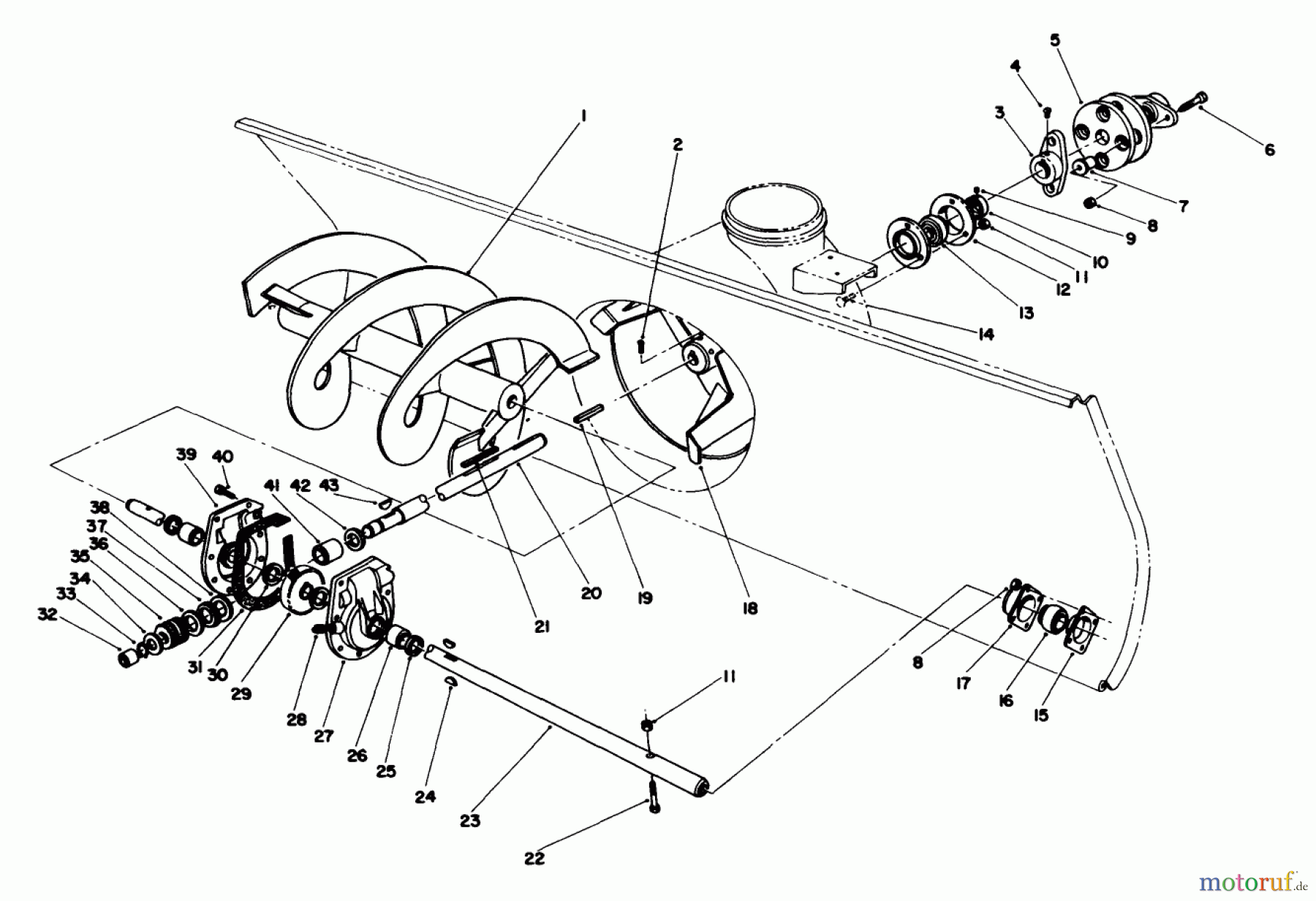 Toro Neu Mowers, Deck Assembly Only 30544 (117/120) - Toro 44