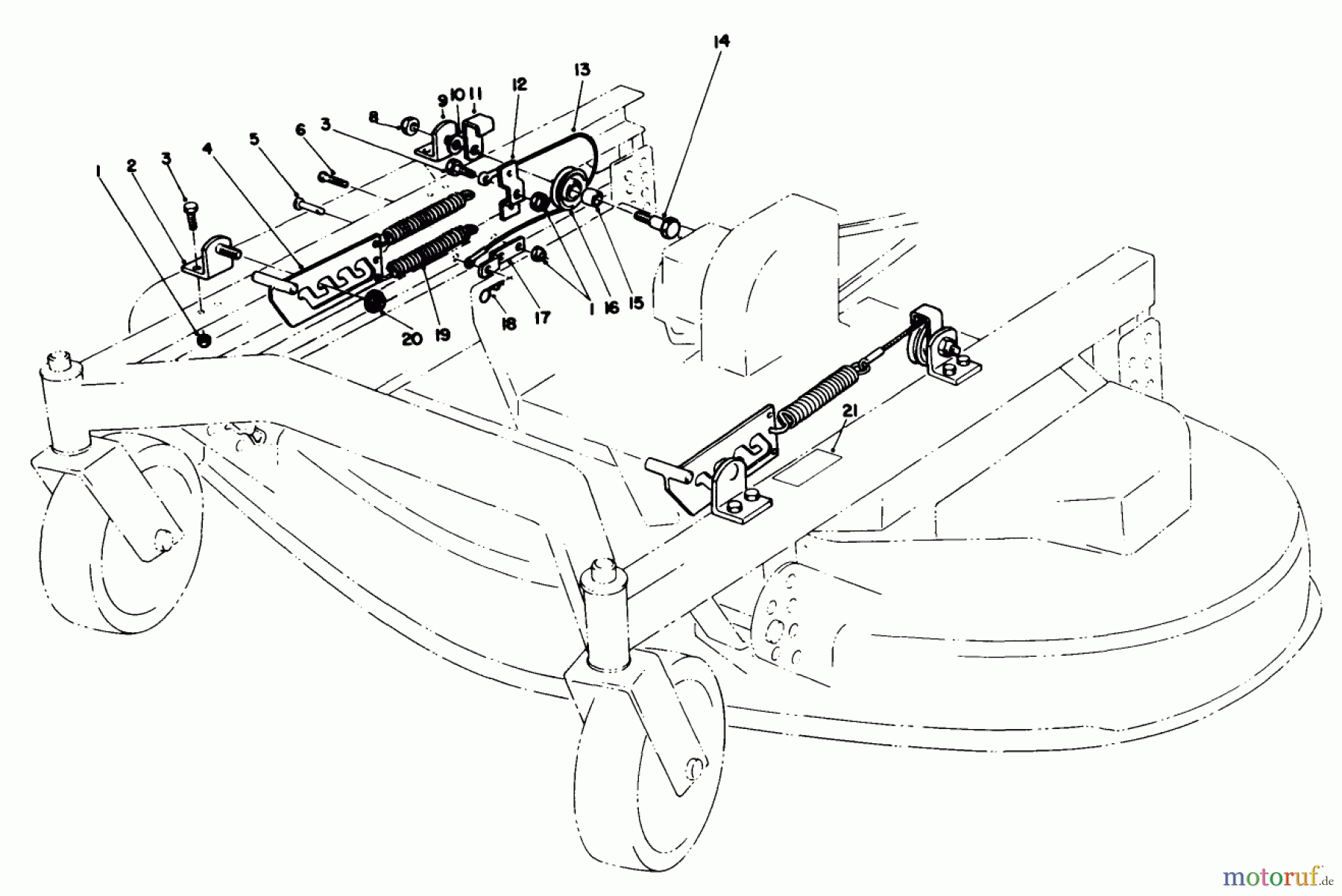 Toro Neu Mowers, Deck Assembly Only 30544 (117/120) - Toro 44
