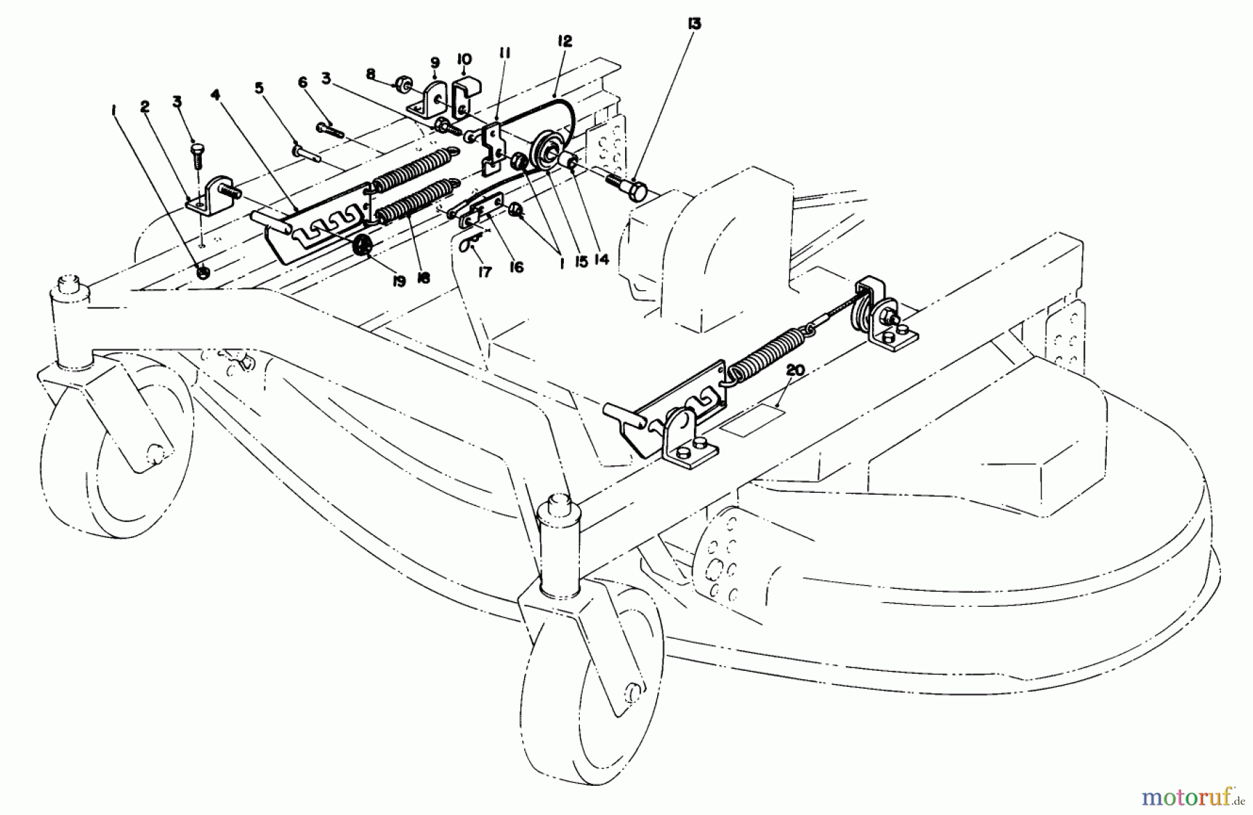  Toro Neu Mowers, Deck Assembly Only 30544 (120) - Toro 44