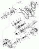 Toro 30544 (120) - 44" Side Discharge Mower, Groundsmaster 120, 1986 (600001-699999) Listas de piezas de repuesto y dibujos GEAR REDUCTION & DIFFERENTIAL NO. 1310-001