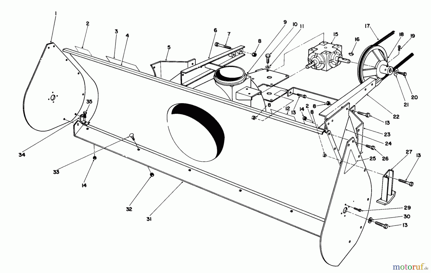  Toro Neu Mowers, Deck Assembly Only 30544 (120) - Toro 44
