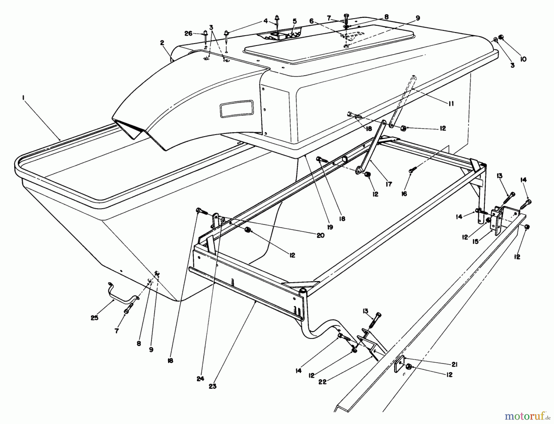  Toro Neu Mowers, Deck Assembly Only 30544 (120) - Toro 44