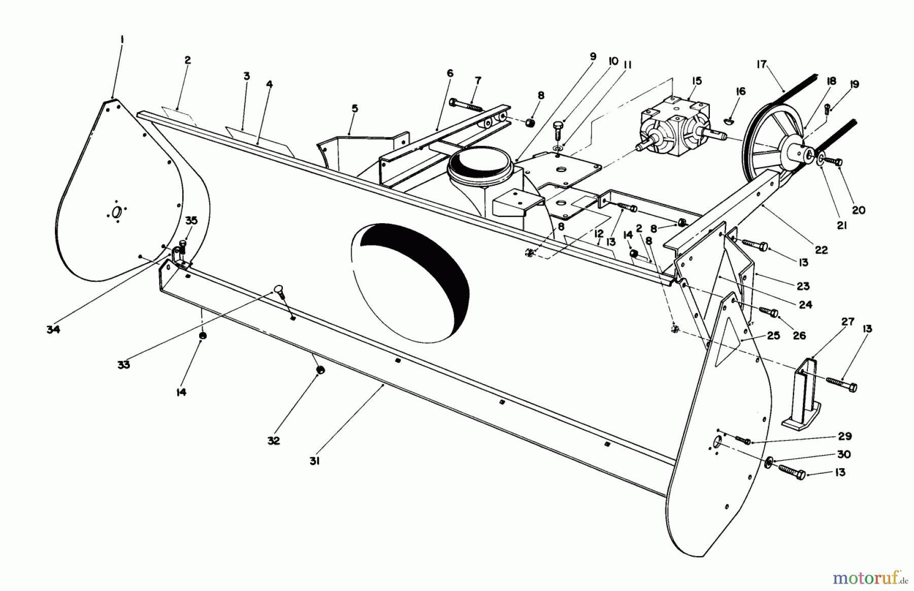 Toro Neu Mowers, Deck Assembly Only 30544 (120) - Toro 44