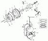 Toro 30555 (200) - 52" Side Discharge Mower, Groundsmaster 200 Series, 1983 (SN 30001-39999) Listas de piezas de repuesto y dibujos ENGINE, ONAN MODEL NO. B48G-GA020 TYPE NO. 4051C CRANKSHAFT AND FLYWHEEL