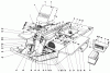 Toro 30555 (200) - 52" Side Discharge Mower, Groundsmaster 200 Series, 1983 (SN 30001-39999) Listas de piezas de repuesto y dibujos INSTRUMENT PANEL AND STEERING POST ASSEMBLY
