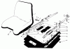 Toro 30555 (200) - 52" Side Discharge Mower, Groundsmaster 200 Series, 1984 (4000001-4999999) Listas de piezas de repuesto y dibujos DELUXE SEAT KIT MODEL NO. 30786 #1