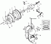 Toro 30560 - 52" Rear Discharge Mower, 1984 (4000001-4999999) Pièces détachées ENGINE ONAN MODEL NO. B48G-GA020 TYPE NO. 4139E CRANKSHAFT AND FLYWHEEL