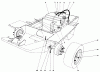 Toro 30560 - 52" Rear Discharge Mower, 1984 (4000001-4999999) Listas de piezas de repuesto y dibujos GAS TANK AND AXLE ASSEMBLY