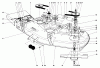 Toro 30562 (200) - 62" Side Discharge Mower, Groundsmaster 200 Series, 1987 (7000001-7999999) Listas de piezas de repuesto y dibujos CUTTING UNIT MODEL NO. 30555 #1