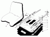 Toro 30555 (200) - 52" Side Discharge Mower, Groundsmaster 200 Series, 1987 (7000001-7999999) Listas de piezas de repuesto y dibujos DELUXE SEAT KIT MODEL NO. 30786 #1