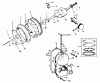 Toro 30575 - 72" Side Discharge Mower, 1987 (700001-799999) Pièces détachées ENGINE, ONAN MODEL NO. B48G-GA020 TYPE NO. 4348G CRANKSHAFT AND FLYWHEEL
