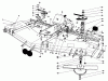 Toro 30555 (200) - 52" Side Discharge Mower, Groundsmaster 200 Series, 1990 (SN 00001-09999) Listas de piezas de repuesto y dibujos CUTTING UNIT MODEL NO. 30575 #1