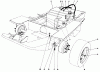 Toro 30555 (200) - 52" Side Discharge Mower, Groundsmaster 200 Series, 1990 (SN 00001-09999) Listas de piezas de repuesto y dibujos GAS TANK AND AXLE ASSEMBLY