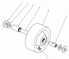 Toro 30575 - 72" Side Discharge Mower, 1990 (000001-099999) Spareparts PHENOLIC WHEEL ASSEMBLY NO. 27-1050 (OPTIONAL)