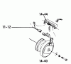 Toro 5-0602 - 36" Rear Discharge Mower, 1974 Ersatzteile 14.040 ELECTRIC P.T.O. CLUTCH (PLATE 14.2)