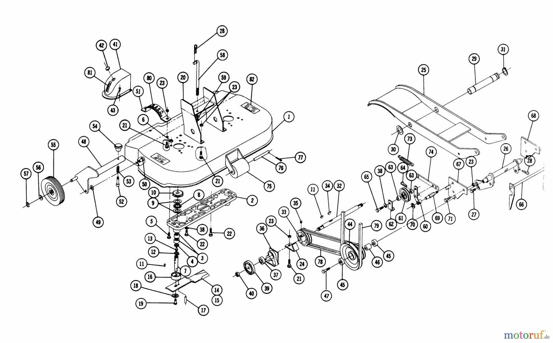  Toro Neu Mowers, Deck Assembly Only RM-326 - Toro 32